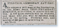 Advertisements for the Crenshaw Light artillery